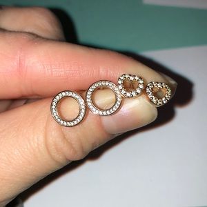 BUNDLE Rose Gold Pandora Earrings